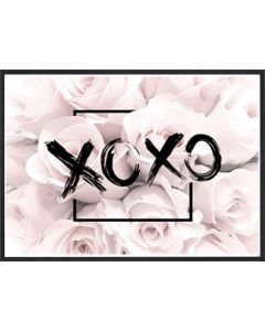 Poster 30x40 Pink Girly XOXO (planpackad)